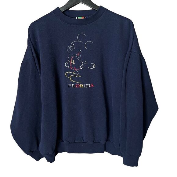 VTG Disney Florida Mickey Crewneck XL - Picture 1 of 3